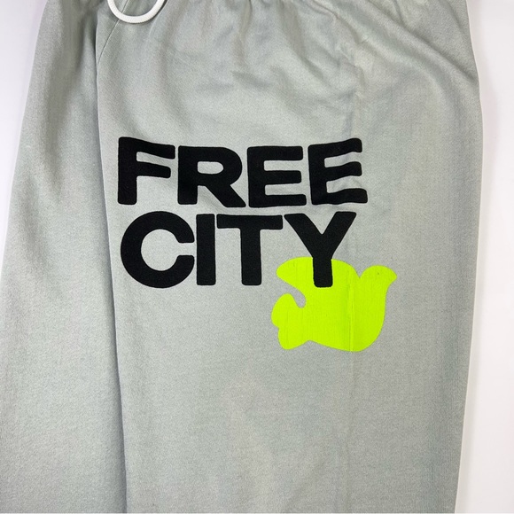 Free City Life Nature Love StarDust Gray Green Sweatpants Women’s Sz XS-XL New - Picture 5 of 16